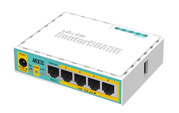 MikroTik - Hex PoE lite - Small Gigabit Router