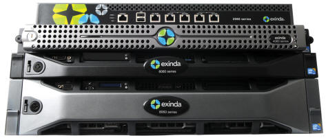 Exinda UPM Appliances for IP Optimization and Application Acceleration