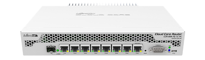 MikroTik - CCR1009-7G-1C-PC - Powerful Rackmount Gigabit Router w/7 Ports