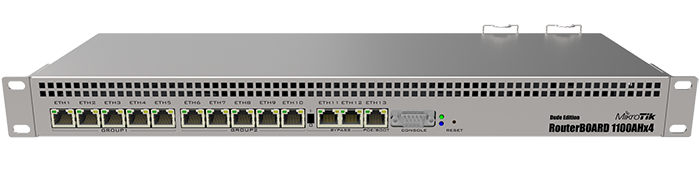 MikroTik - RB1100AHx4 - Powerful Rackmount Gigabit Router w/13 Ports