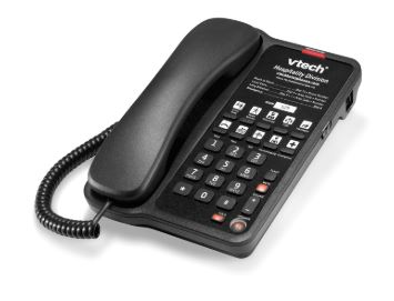 Vtech - A1210-A - 80-H0CT-00-000 - 1-Line Classic Analog Corded Phone - Black
