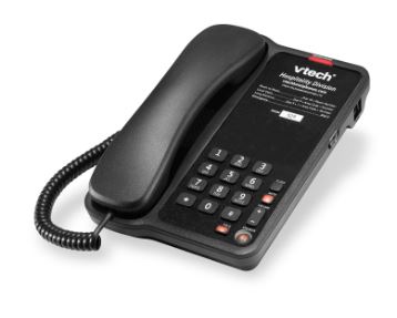 Vtech - A1210-A - 80-H0CT-00-000 - 1-Line Classic Analog Corded Phone - Black