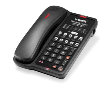 Vtech - A1410 - 80-H006-00-000 - 1-Line Classic Analog Cordless Phone - Black