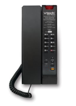Vtech - A2211-SPK - 80-H0DC-13-000 - 1-Line Contemporary Analog Corded Petite Phone with Speakerphone - Black