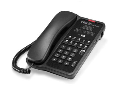 Vtech - CL-A1110 - 80-H0AH-13-000 - 1-Line Classic Analog Corded Lite Phone - Black
