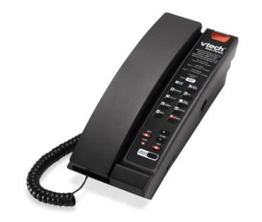 Vtech - CTM-A241P - 80-H0AW-15-000 - 1-Line Contemporary Analog Accessory Petite Phone - Black