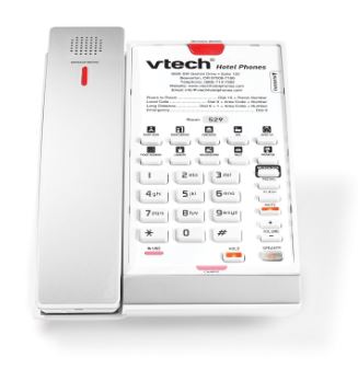 Vtech - CTM-S2411 - 80-H0AS-08-000 - 1-Line Contemporary SIP Cordless Phone - Silver & Pearl