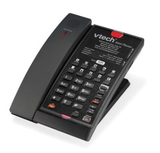 Vtech - CTM-S2411 - 80-H0AS-13-000 - 1-Line Contemporary SIP Cordless Phone - Black