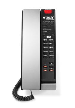 Vtech - CTM-S241P - 80-H0B1-06-000 - 1-Line Contemporary SIP Accessory Petite Phone - Silver & Black