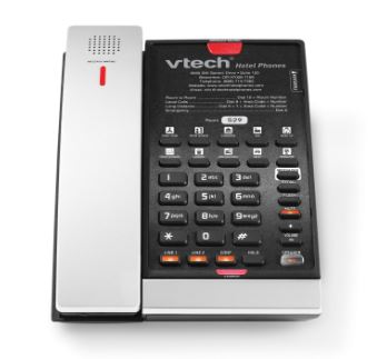 Vtech - CTM-S2421 - 80-H0AT-00-000 - 2-Line Contemporary SIP Cordless Phone - Silver & Black