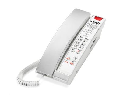 Vtech - S2211-L - 80-H0C5-08-000 - 1-Line Contemporary SIP Petite Phone - Silver & Pearl