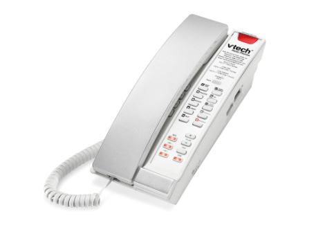 Vtech - S2221-L - 80-H0C6-08-000 - 2-Line Contemporary SIP Petite Phone - Silver & Pearl